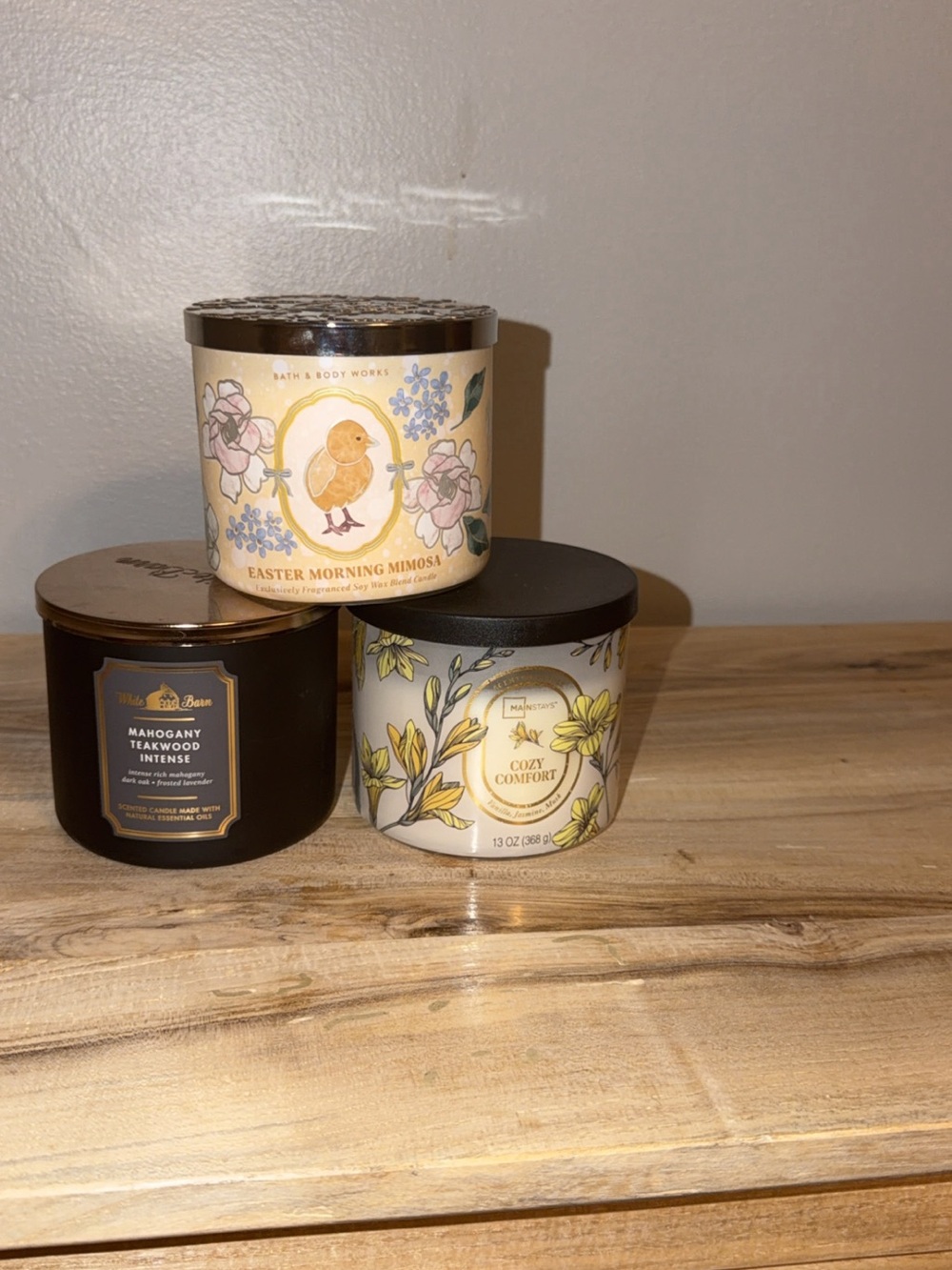 Bath & Body Works 3 wick candles